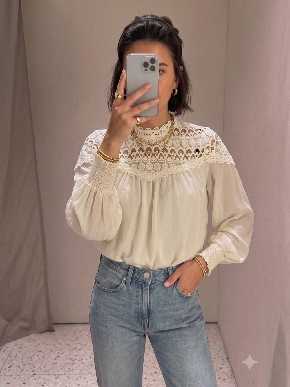 SMALL Lace Blouse